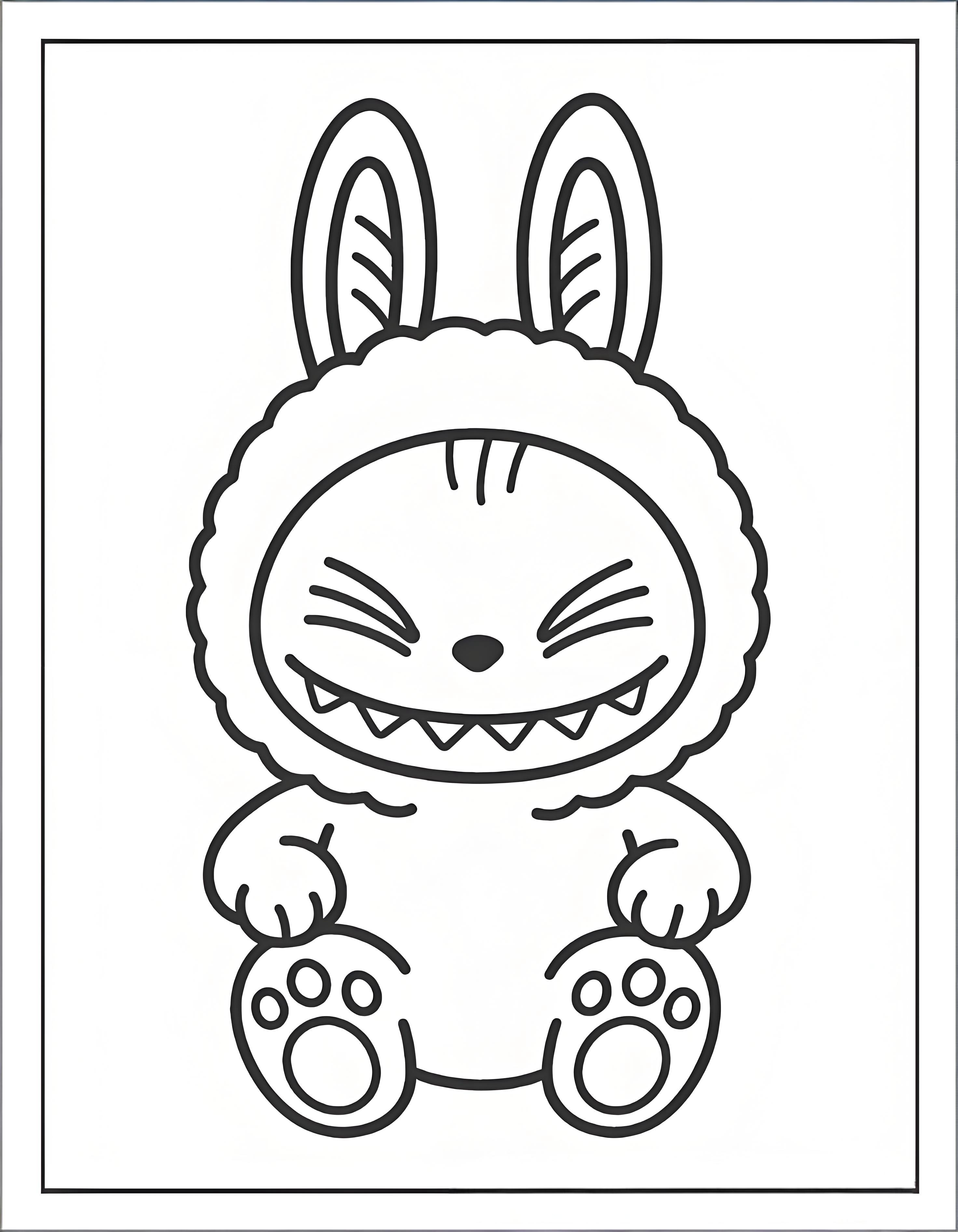 Labubu Coloring Pages – Free PDF Printables